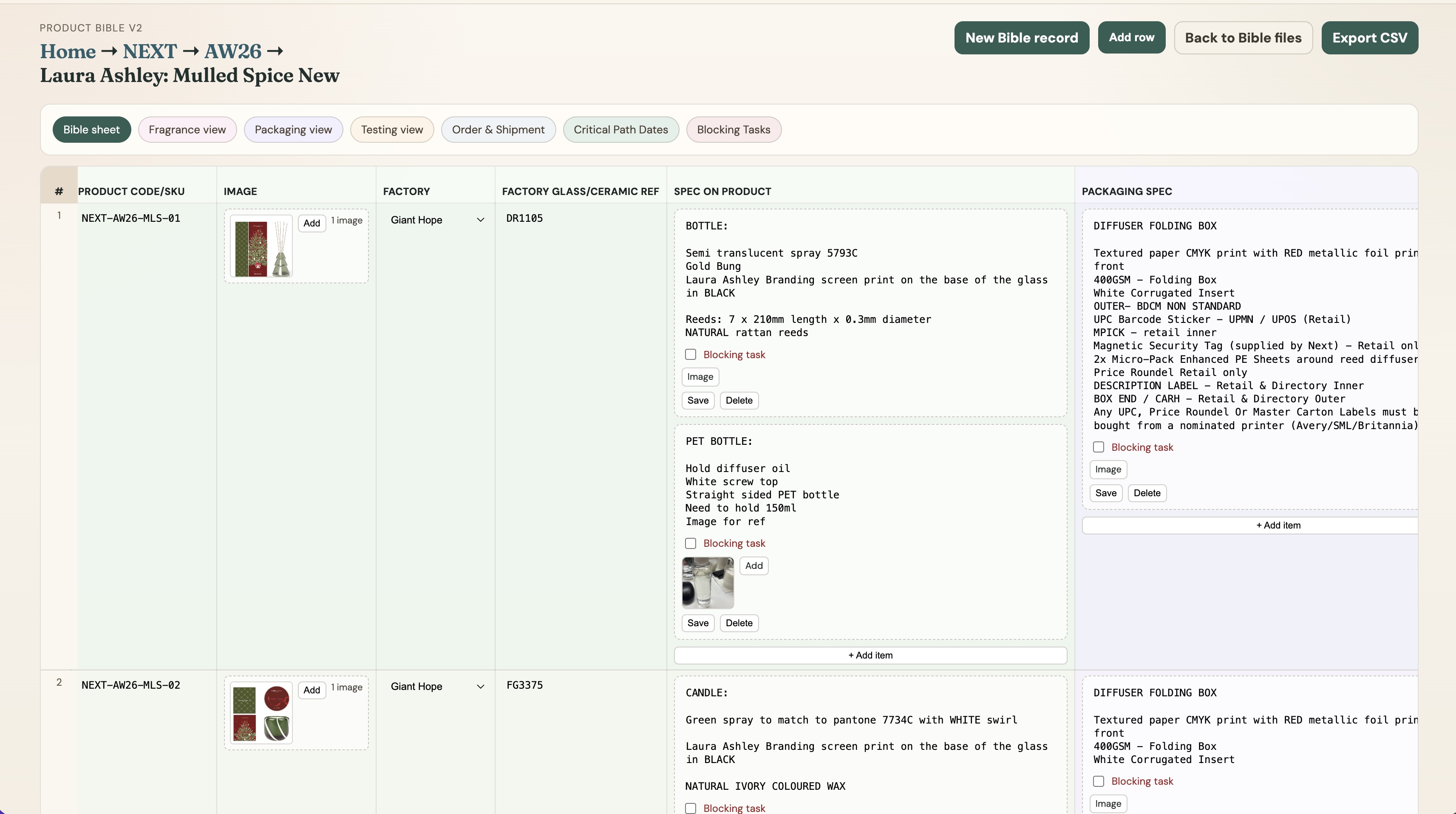 Product Lifecycle Management system for £50m beauty business — AI-powered operational backbone